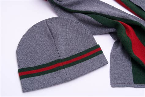 gucci beanie hat|Gucci beanie hat and scarf.